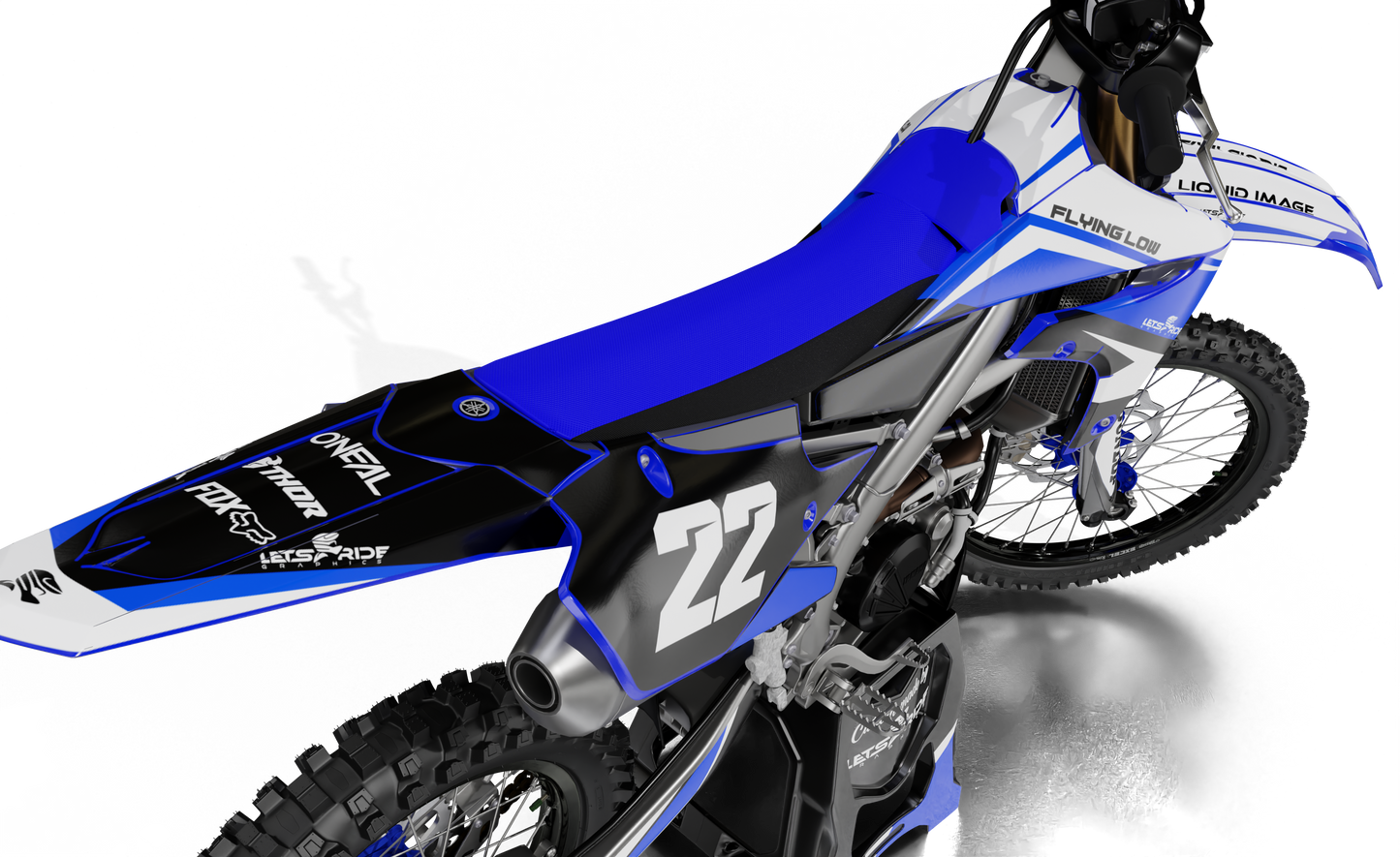 Flow White Black Blue