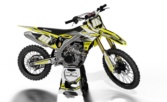 Geometric Yellow Black White