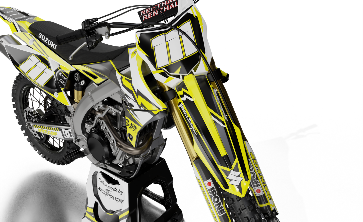 Geometric Yellow Black White